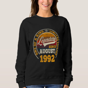 Sweatshirt Légendaire depuis août 1992 30e anniversaire 30 an