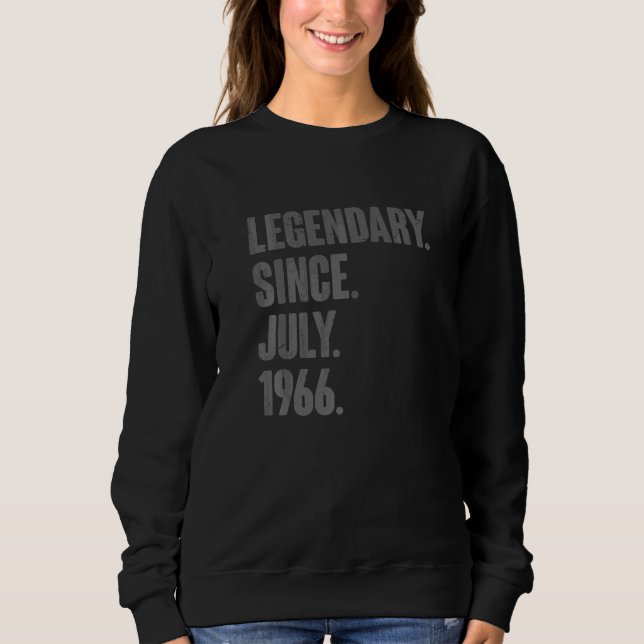 Sweatshirt Légendaire depuis juillet 1966 56 ans 56e annivers (Devant)