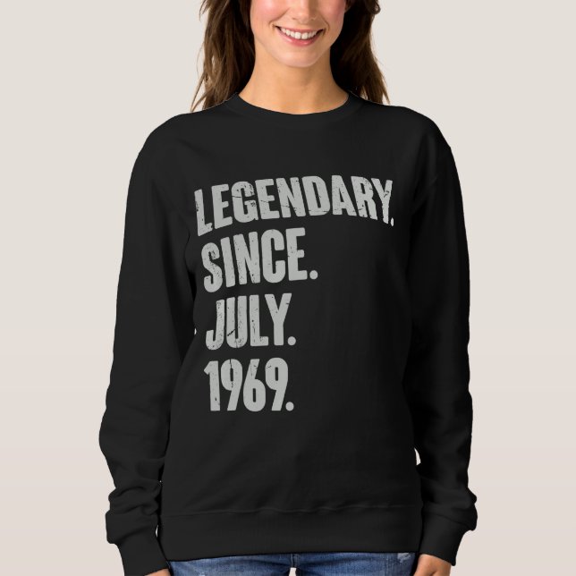 Sweatshirt Légendaire depuis juillet 1969 53 ans 53e annivers (Devant)