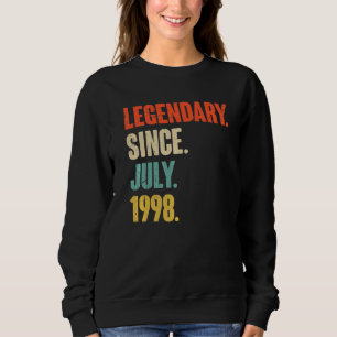 Sweatshirt Légendaire depuis juillet 1998 24 ans 24e annivers