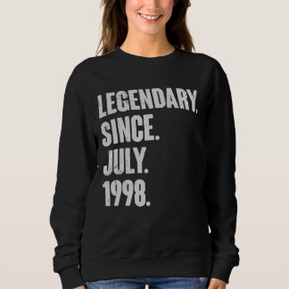 Sweatshirt Légendaire depuis juillet 1998 24 ans 24e annivers