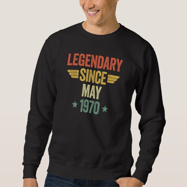 Sweatshirt Légendaire depuis mai 1970 (Devant)
