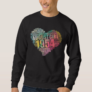 Sweatshirt Légendaire Fille d'Août 1954 Incroyable & Fabuleus