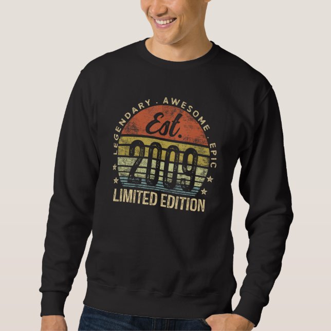 Sweatshirt Legendary Awesome Epic 2009 Cadeaux Garçons Filles (Devant)