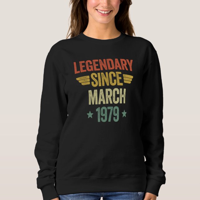 Sweatshirt Legendary Since March 1979 (Devant)