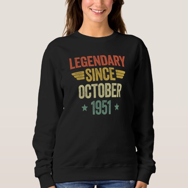 Sweatshirt Legendary Since October 1951 (Devant)