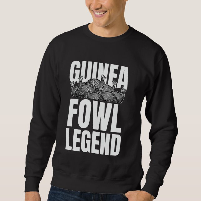 Sweatshirt Légende de la poule pintade oiseau (Devant)
