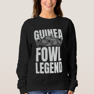 Sweatshirt Légende de la poule pintade oiseau