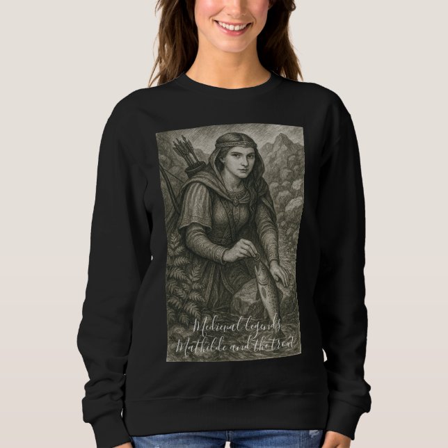 Sweatshirt Légende de Mathilde de Canossa et de la truite (Devant)