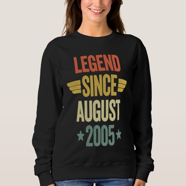 Sweatshirt Légende depuis août 2005 (Devant)