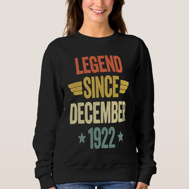 Sweatshirt Légende depuis décembre 1922 (Devant)