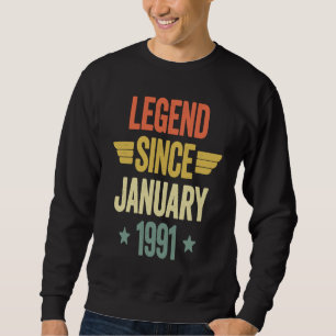 Sweatshirt Légende depuis janvier 1991
