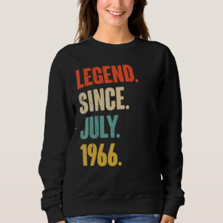Sweatshirt Légende depuis juillet 1966 56 Ans Cadeau 56e Birt