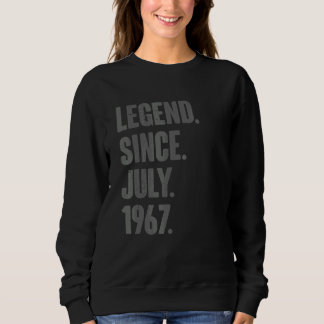 Sweatshirt Légende depuis juillet 1967 55 ans 55e anniversair