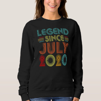 Sweatshirt Légende depuis juillet 2020 2e anniversaire Vintag