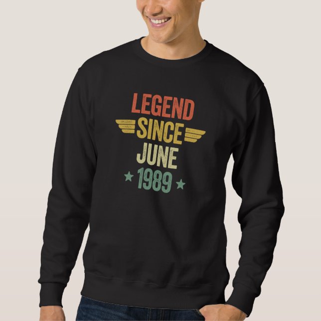 Sweatshirt Légende depuis juin 1989 (Devant)