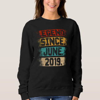 Sweatshirt Légende depuis juin 2019 3e anniversaire 3 ans Vi