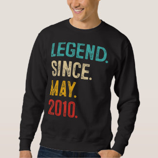 Sweatshirt Légende depuis mai 2010 13e anniversaire Cadeaux 1