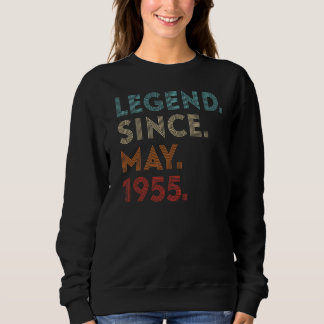Sweatshirt Légende des couleurs rétros depuis mai 1955 Annive