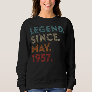 Sweatshirt Légende des couleurs rétros depuis mai 1957 Annive