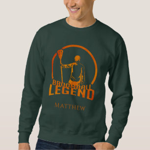 Sweatshirt Légende du Broomball sur mesure Cute Sports