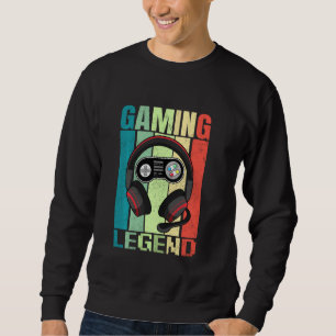 Sweatshirt Légende du jeu Pc Funny Gamer Jeux Vidéo Garçons A
