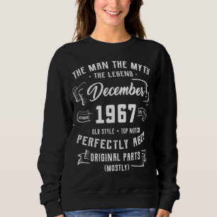 Sweatshirt Légende du mythe masculin Décembre 1967 55e annive
