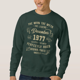 Sweatshirt Légende du mythe masculin Décembre 1977 45e annive