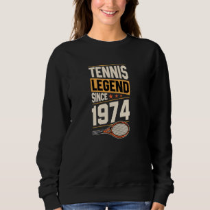 Sweatshirt Légende du tennis depuis 1974 Année de naissance T