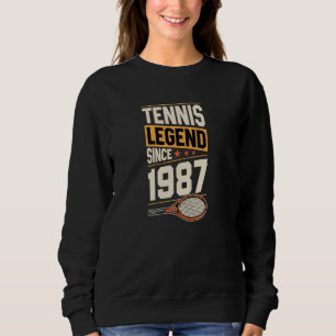 Sweatshirt Légende du tennis depuis 1987 Année de naissance T