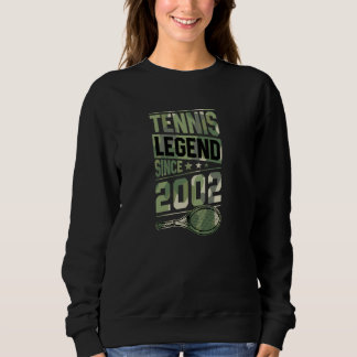 Sweatshirt Légende du tennis depuis 2002 Année de naissance T