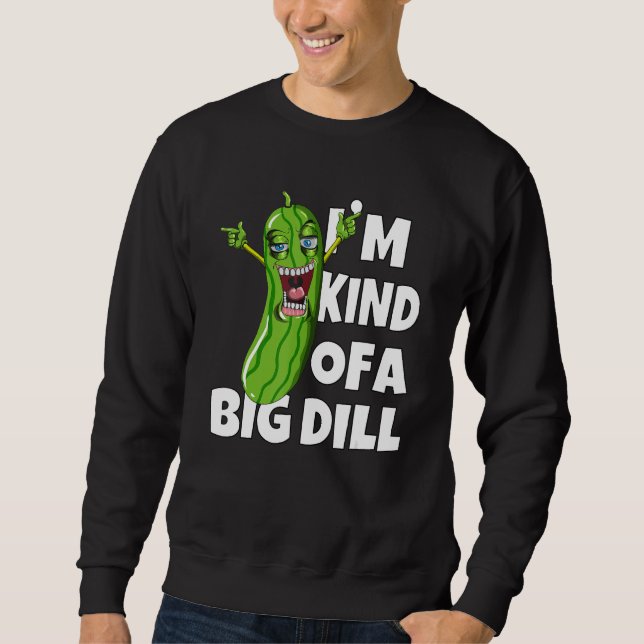 Sweatshirt Légumes de concombre je suis un peu de la grosse d (Devant)