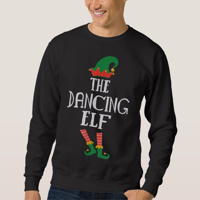 Sweatshirt L'elfe dansant Noël amusant (Devant)