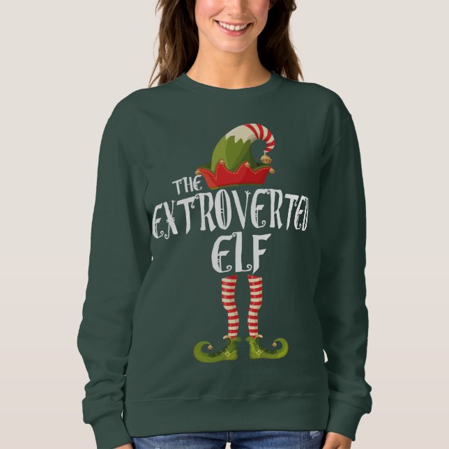 Sweatshirt l'elfe extraverti (Devant)
