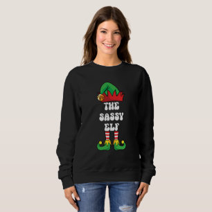 Sweatshirt L'Elfe Sassy, Chant de Noël Laide, Drôle,