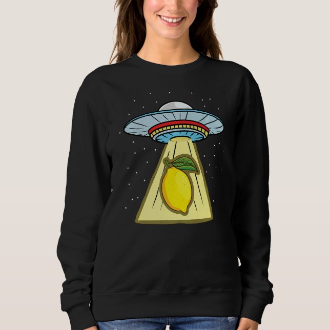 Sweatshirt Lemon Ufo Abduction Lemon (Devant)