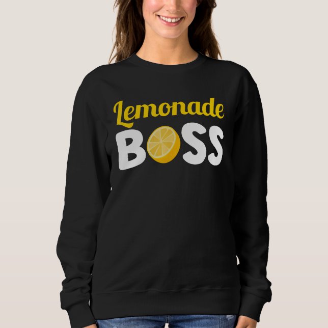 Sweatshirt Lemonade Boss Stand Lemon Juice Summer Entrepreneu (Devant)