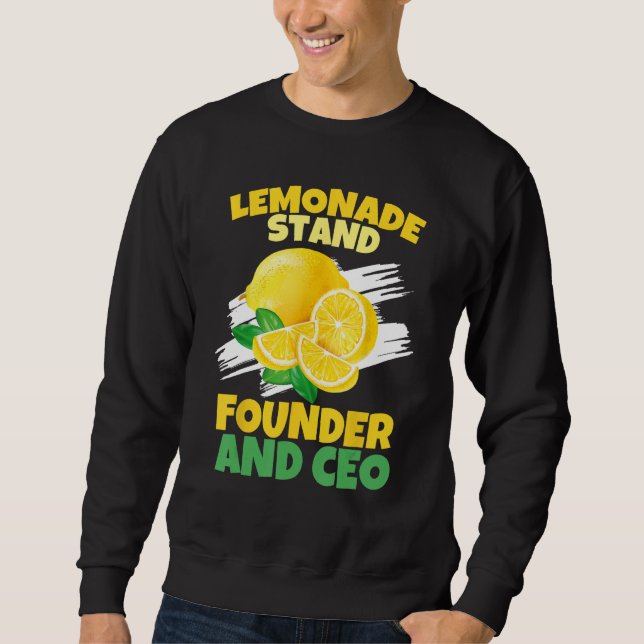 Sweatshirt Lemonade Crew Drôle Stand Cadeaux pour Enfants Lem (Devant)