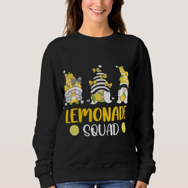 Sweatshirt Lemonade Squad été drôle Gnomes Lemon Fruit Lov (Devant)