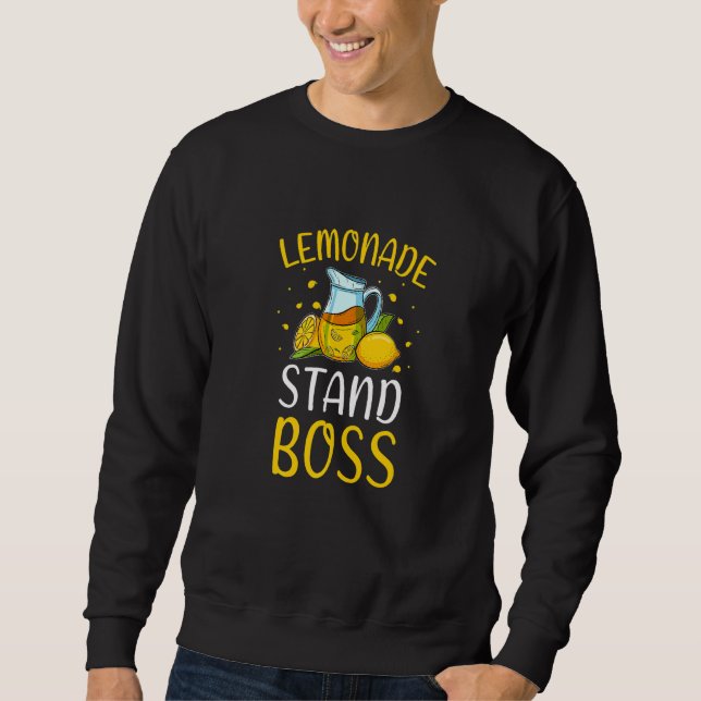 Sweatshirt Lemonade Stand Boss Lemon Juice Boissons d'été (Devant)