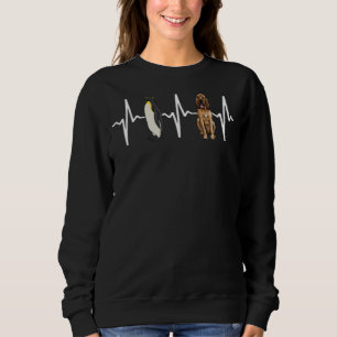 Sweatshirt L'empereur Penguin Bloodhound Heartbeat Chien