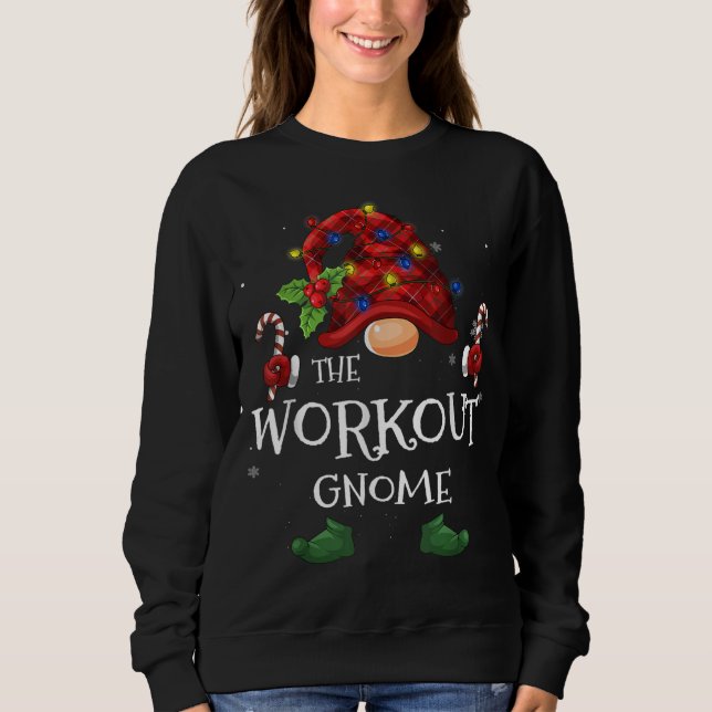 Sweatshirt L'entraînement Buffalo Gnome Plaid Christmas Tree  (Devant)