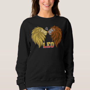 Sweatshirt Leo Faits Astrologie Lion signe Zodiac Anniversair
