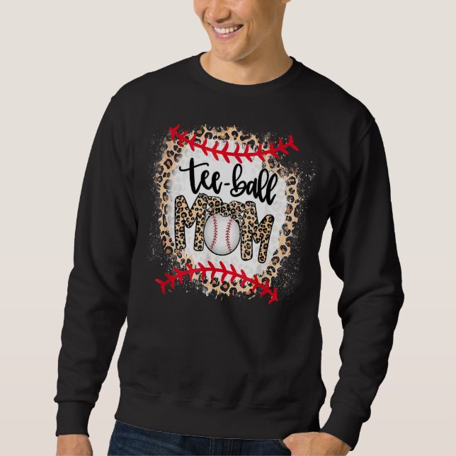 Sweatshirt Leopard Ball Maman Fête des Mères Teeball Maman (Devant)