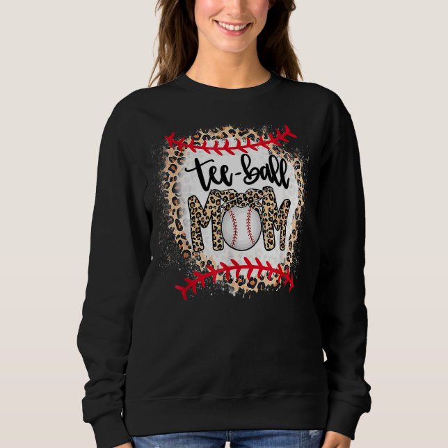 Sweatshirt Leopard Ball Maman Fête des Mères Teeball Maman (Devant)
