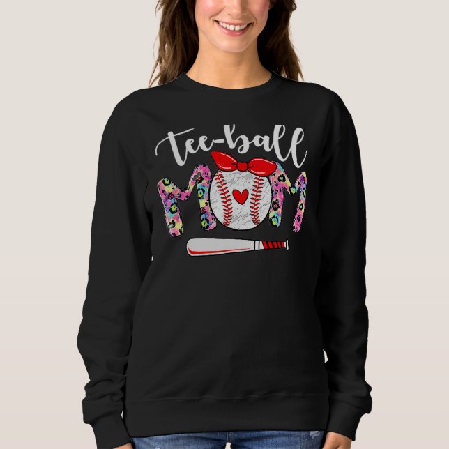 Sweatshirt Leopard Ball Maman Joyeuse fête des mères Mère mig (Devant)