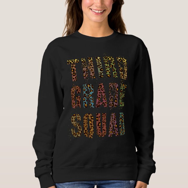 Sweatshirt Léopard Enseignant de Brigade de Troisième Année B (Devant)