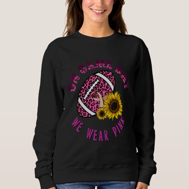 Sweatshirt Leopard Football Sunflower Physical Therapy Awaren (Devant)