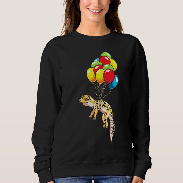 Sweatshirt Leopard Gecko Avec Ballons (Devant)