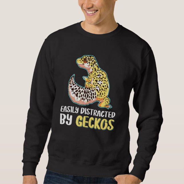 Sweatshirt Leopard Gecko Facilement Distrait Par Geckos (Devant)